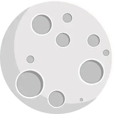 Illustration détaillée de la lune, dessin artistique de la lune, portfolio développeur web full stack Symfony PHP ReactJS VueJS