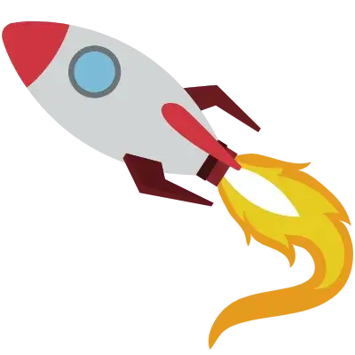Illustration d'une fusée, design artistique de fusée, développeur web full stack, Symfony, ReactJS, développement frontend backend